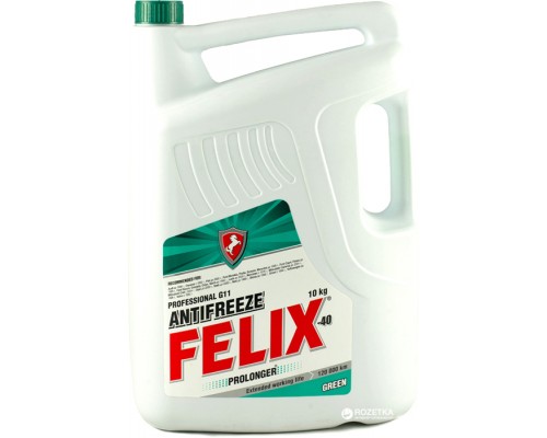 АНТИФРИЗ FELIX PROLONGER G11 -40 С ЗЕЛЕНЫЙ 10 КГ                                                    