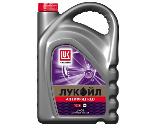 АНТИФРИЗ LUKOIL G12 -40 С КРАСНЫЙ 5 КГ                                                              