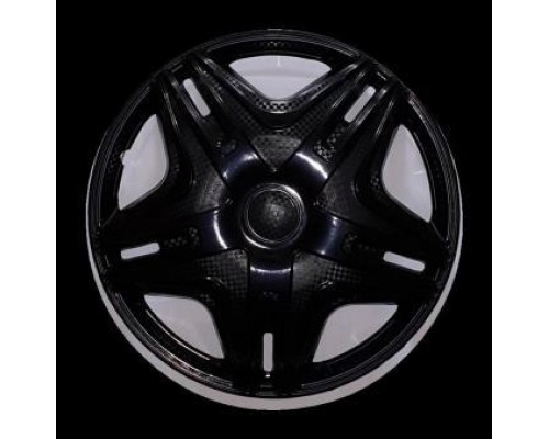 КОЛПАКИ КОЛЕСНЫЕ ДЕКОРАТИВНЫЕ R13 ЧЕРНЫЙ ГЛЯНЕЦ STAR ДАКАР (4 ШТ.)                                