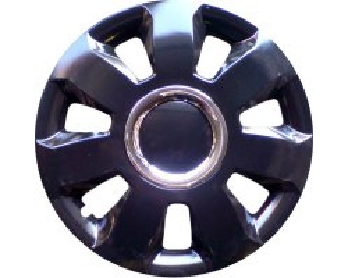 КОЛПАКИ КОЛЕСНЫЕ ДЕКОРАТИВНЫЕ R13 ЧЕРНЫЙ ХРОМ JESTIC АРЕС РИНГ (4 ШТ.)                            