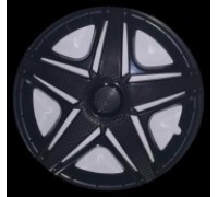 КОЛПАКИ КОЛЕСНЫЕ ДЕКОРАТИВНЫЕ R14 ЧЕРНЫЙ ГЛЯНЕЦ STAR NHL (4 ШТ.)                                  