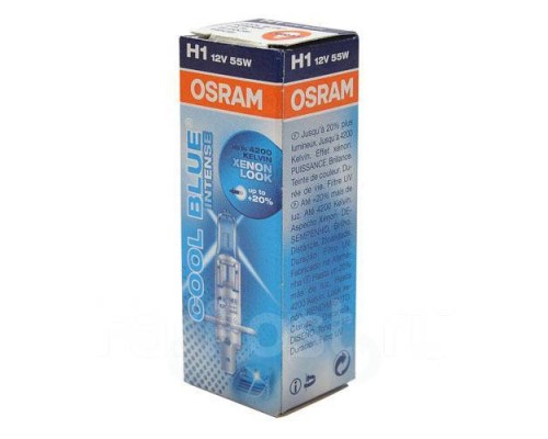 ЛАМПА H1 12V 55W P14.5S COOL BLUE OSRAM                                                             