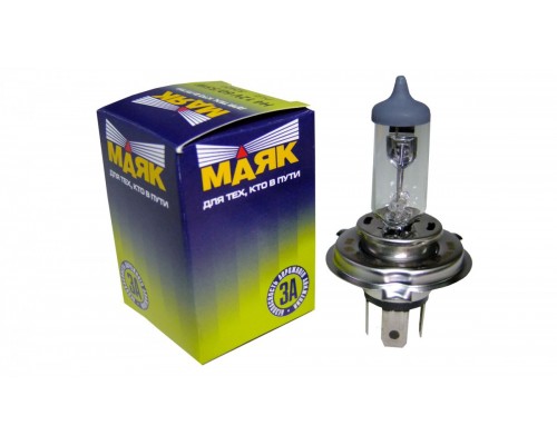 ЛАМПА ГАЛОГЕННАЯ H4 12V 60/55W МАЯК                                                               
