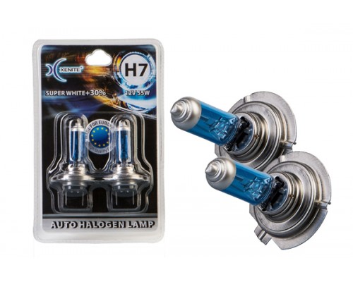 ЛАМПА ГАЛОГЕННАЯ H7 12V 55W XENITE SUPER WHITE 4000K 2ШТ. 1007046                                 