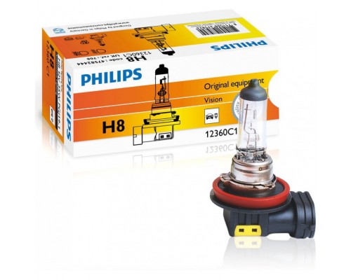 ЛАМПА ГАЛОГЕННАЯ H8 12V 35W PHILIPS                                                               