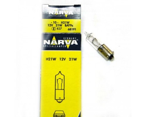ЛАМПА ПОДСВЕТКИ H21W 12V 21W NARVA                                                                