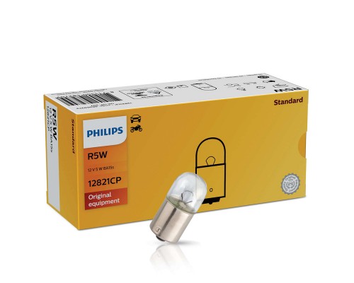 ЛАМПА ПОДСВЕТКИ R5W 12V 5W PHILIPS (ГАБАРИТНЫЕ ОГНИ)                                              