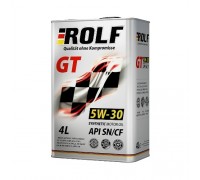 МАСЛО МОТОРНОЕ ROLF GT SN/CF 5W30 A3/B4 (СИНТ, 4 Л)                                                 