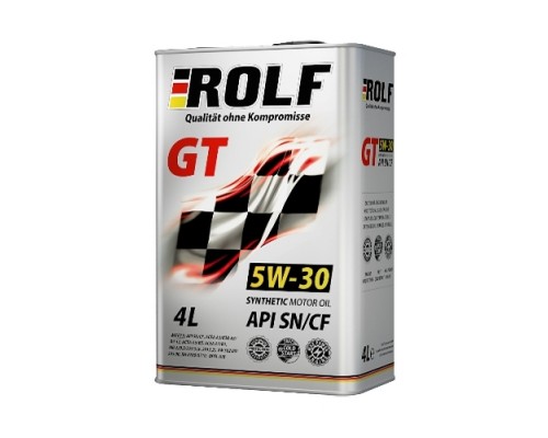 МАСЛО МОТОРНОЕ ROLF GT SN/CF 5W30 A3/B4 (СИНТ, 4 Л)                                                 