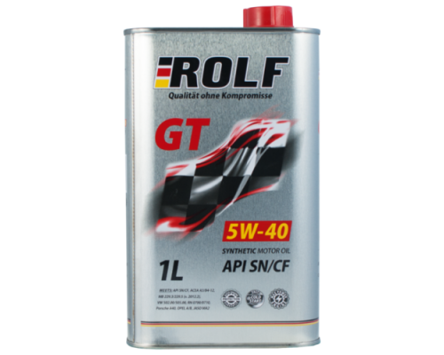 МАСЛО МОТОРНОЕ ROLF GT SN/CF 5W40 (СИНТ, 1 Л)                                                       