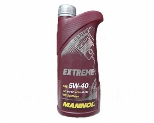 МАСЛО МОТОРНОЕ MANNOL 7915 EXTREME 5W-40 CH-4/SN A3/B4 СИНТЕТИЧЕСКОЕ 1 Л                            