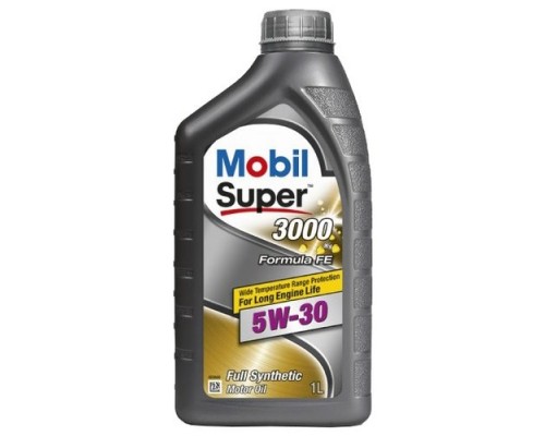 МАСЛО МОТОРНОЕ MOBIL SUPER 3000 FORMULA FE 5W-30 SL/СF A5/B5 СИНТЕТИЧЕСКОЕ 1 Л                      