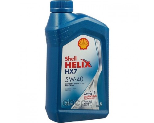 МАСЛО МОТОРНОЕ SHELL HELIX HX7 5W-40 SN/CF A3/B3/B4 ПОЛУСИНТЕТИЧЕСКОЕ 1 Л                           
