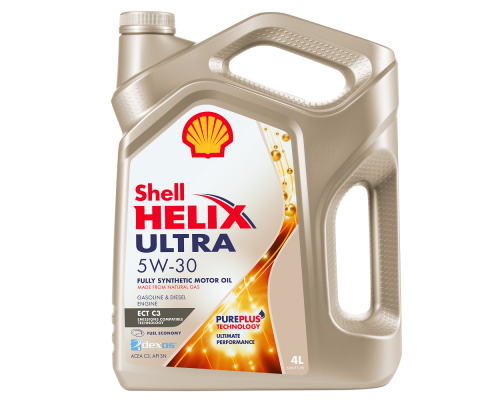 МАСЛО МОТОРНОЕ SHELL HELIX ULTRA ECT 5W-30 SP C3 СИНТЕТИЧЕСКОЕ 4 Л                                  