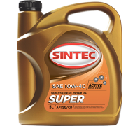 МАСЛО МОТОРНОЕ SINTEC СУПЕР 3000 SG/CD 10W/40 (П/СИНТ. 4 Л)                                       