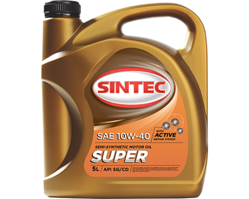 МАСЛО МОТОРНОЕ SINTEC СУПЕР 3000 SG/CD 10W/40 (П/СИНТ. 4 Л)                                       