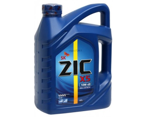 МАСЛО МОТОРНОЕ ZIC X5 10W-40 SP ПОЛУСИНТЕТИЧЕСКОЕ 4 Л                                               