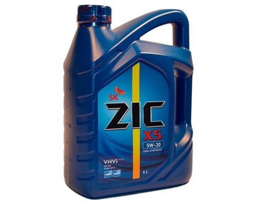 МАСЛО МОТОРНОЕ ZIC X5 5W-30 SP/SN/RC GF-6 ПОЛУСИНТЕТИЧЕСКОЕ 4 Л                                     