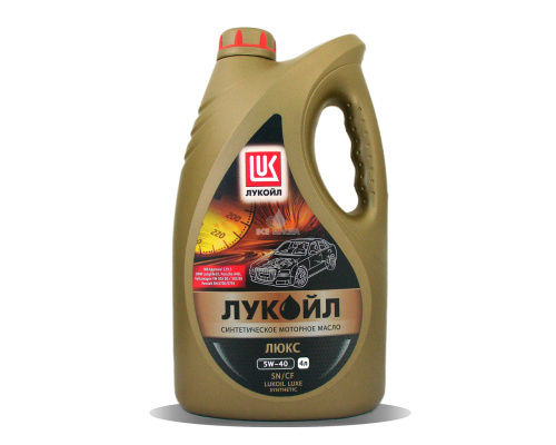 МАСЛО МОТОРНОЕ LUKOIL ЛЮКС 5W-40 SN/CF A3/B4 СИНТЕТИЧЕСКОЕ 4 Л                                      