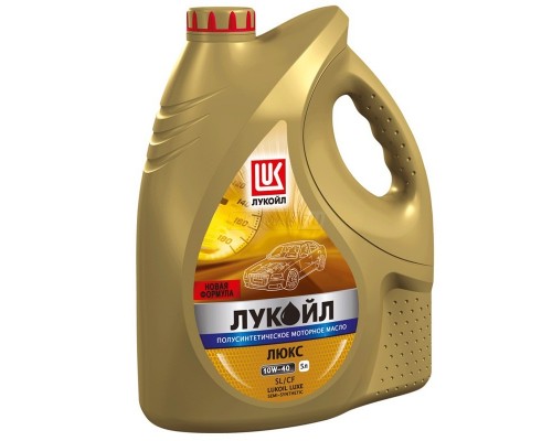 МАСЛО МОТОРНОЕ LUKOIL ЛЮКС 5W-40 SL/CF A3/B3/B4 ПОЛУСИНТЕТИЧЕСКОЕ 5 Л                               