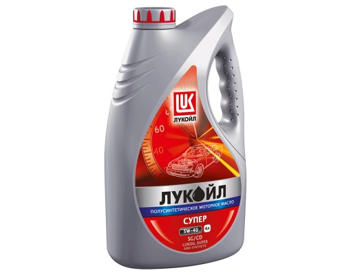 МАСЛО МОТОРНОЕ LUKOIL СУПЕР 10W-40 SG/CD ПОЛУСИНТЕТИЧЕСКОЕ 4 Л                                      