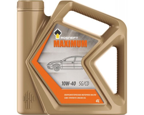 МАСЛО МОТОРНОЕ РОСНЕФТЬ MAXIMUM NEW 10W40 (4 Л) П/СИНТ.                                           