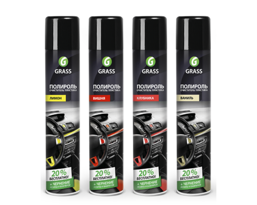 ПОЛИРОЛЬ-ОЧИСТИТЕЛЬ ПЛАСТИКА GRASS DASHBOARD CLEANER (750 МЛ) (ВАНИЛЬ)                            