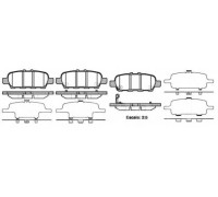 КОЛОДКИ ТОРМОЗНЫЕ 0876.41 ЗАДН. NISSAN X-TRAIL T-30, QASHQAI                                        