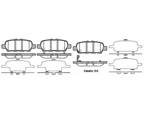 КОЛОДКИ ТОРМОЗНЫЕ 0876.41 ЗАДН. NISSAN X-TRAIL T-30, QASHQAI                                        