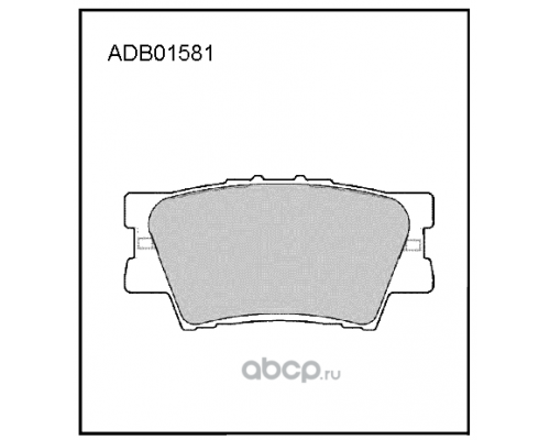 КОЛОДКИ ТОРМОЗНЫЕ (ЗАД.) TOYOTA RAV4 2.0/2.2 06- ADB01581                                           
