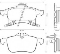 КОЛОДКИ ТОРМОЗНЫЕ 1036.02 ASTRA G 98-,ZAFIRA 98- F                                                  