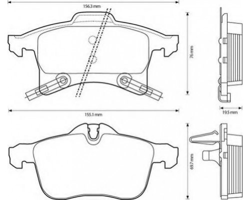 КОЛОДКИ ТОРМОЗНЫЕ 1036.02 ASTRA G 98-,ZAFIRA 98- F                                                  