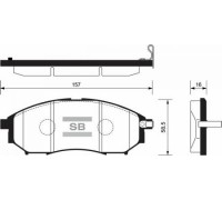 КОЛОДКИ ТОРМОЗНЫЕ SP1249 NISSAN MURANO 05-,PATHFINDER R51M 05-                                      