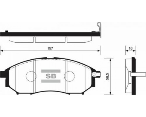 КОЛОДКИ ТОРМОЗНЫЕ SP1249 NISSAN MURANO 05-,PATHFINDER R51M 05-                                      