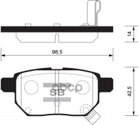 КОЛОДКИ ТОРМОЗНЫЕ SP2094 (ЗАД.) TOYOTA COROLLA/AURIS #150                                           
