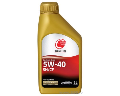МАСЛО МОТОРНОЕ IDEMITSU 5W-40 SN/CF  F-S 1Л                                                       