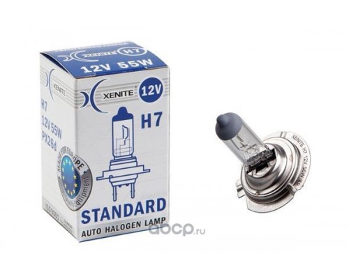 ЛАМПА ГАЛОГЕННАЯ H7 12V 55W XENITE STANDART 3200K 1007014                                         