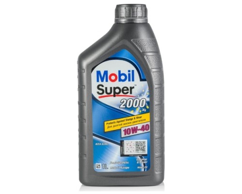 МАСЛО МОТОРНОЕ MOBIL SUPER 2000 10W-40 SL/СF A3/B3 ПОЛУСИНТЕТИЧЕСКОЕ 1 Л                            