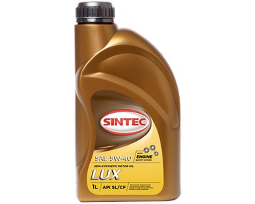 МАСЛО МОТОРНОЕ SINTEC ЛЮКС 5000 5W40 SL/CF (1 Л) П/СИНТ.                                          