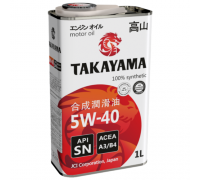 МАСЛО МОТОРНОЕ TAKAYAMA 5W30 SN (1 Л) СИНТ. (МЕТАЛЛ)                                              