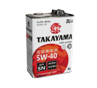 МАСЛО МОТОРНОЕ TAKAYAMA 5W40 A3/B4 SN/CF (4 Л) СИНТ. (МЕТАЛЛ)                                     