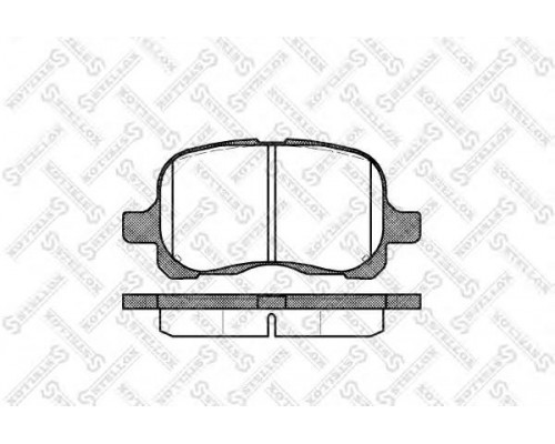КОЛОДКИ ТОРМОЗНЫЕ 000187BSX ПЕРЕД. TOYOTA                                                           
