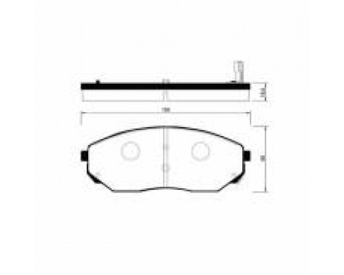 КОЛОДКИ ТОРМОЗНЫЕ MPH24 ПЕРЕД. HYUNDAI TERRACAN 01-                                                 