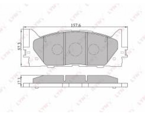 КОЛОДКИ ТОРМОЗНЫЕ HN521 ПЕРЕД. TOYOTA CAMRY V40/50, LEXUS ES350                                     