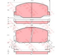 КОЛОДКИ ТОРМОЗНЫЕ GDB1190 ПЕРЕД. TOYOTA ESTIMA/LUMINA/LUCIDA                                        
