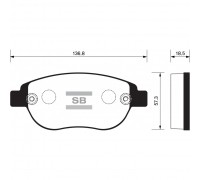 КОЛОДКИ ТОРМОЗНЫЕ SP2073 CITROEN C4  PEUGEOT 207,206,307                                            