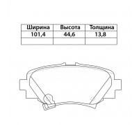 КОЛОДКИ ЗАДНИЕ BD5129 MAZDA 3 BL                                                                    