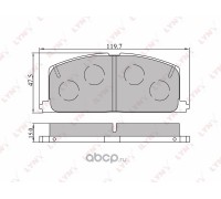 КОЛОДКИ ТОРМОЗНЫЕ BD7533 (ПЕРЕД.) TOYOTA CALDINA #T 19#. -02                                        