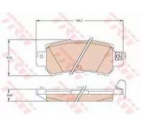 КОЛОДКИ ТОРМОЗНЫЕ ЗАД. ADB32241 MAZDA CX-5                                                          