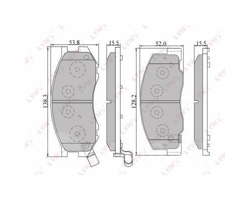 КОЛОДКИ ТОРМОЗНЫЕ BD-7515 ESTIMA/LUMINA/LUCIDA/PREVIA                                               